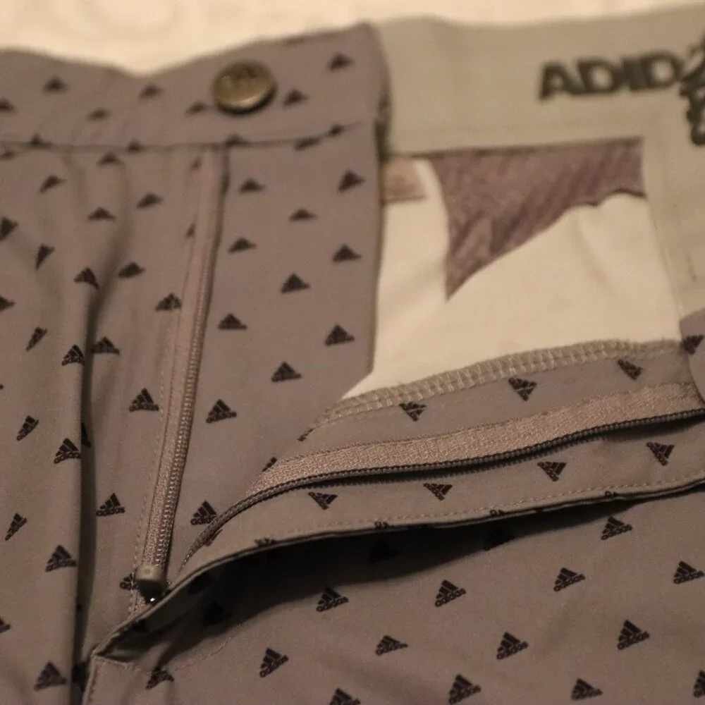 ADIDAS Ultimate 365 ADVR0799 Men's Sz 38 Gray Logo Woven Golf Shorts